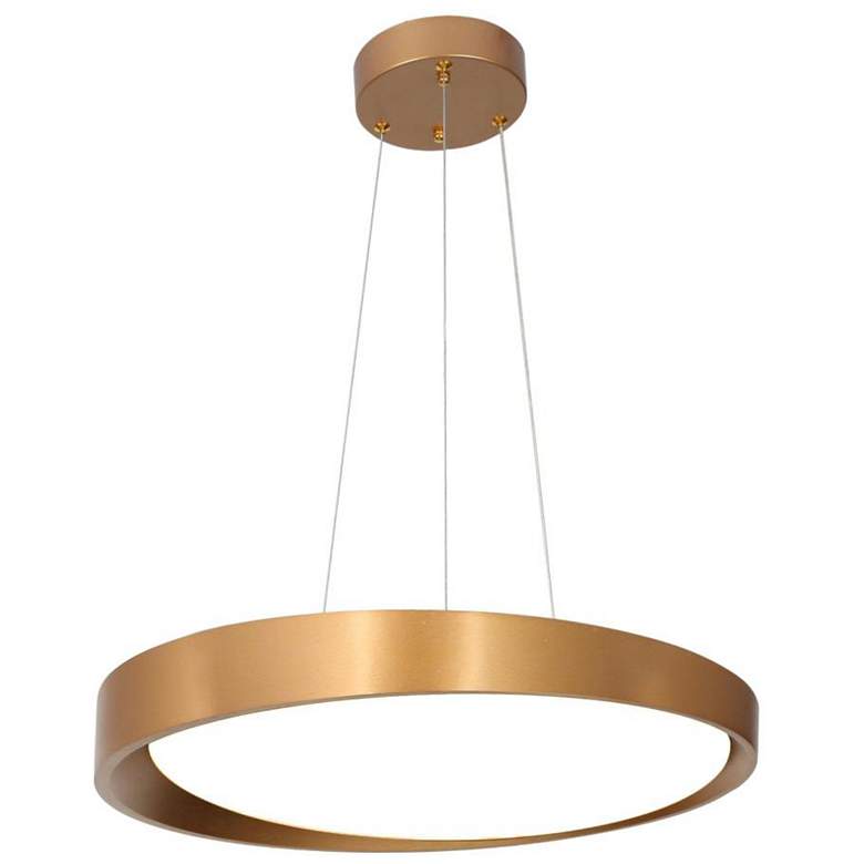 Image 1 1-light Satin Gold LED Pendant Lamp