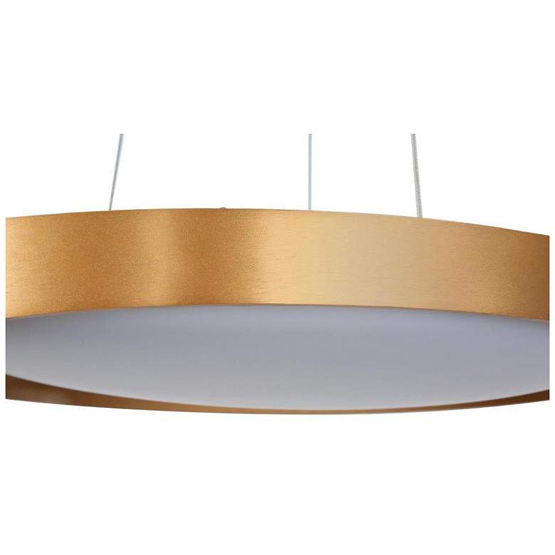 Image 3 1-light Satin Gold LED Pendant Lamp more views