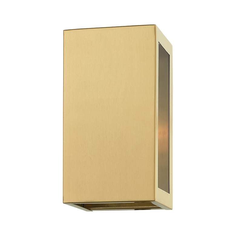 Image 7 1 Light Satin Gold Outdoor ADA Small Sconce more views