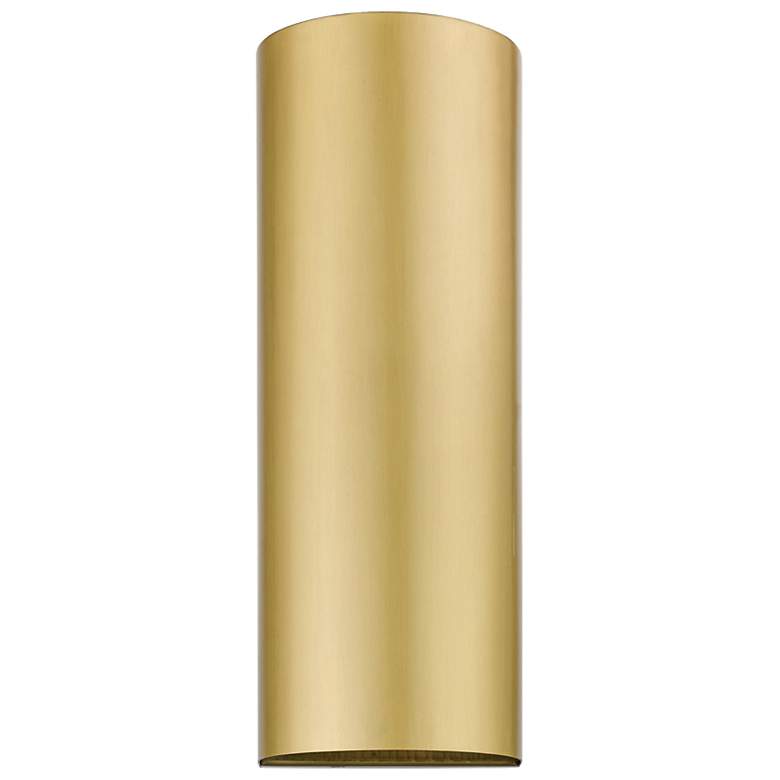 Image 2 1 Light Satin Gold Outdoor or Indoor ADA Large Sconce