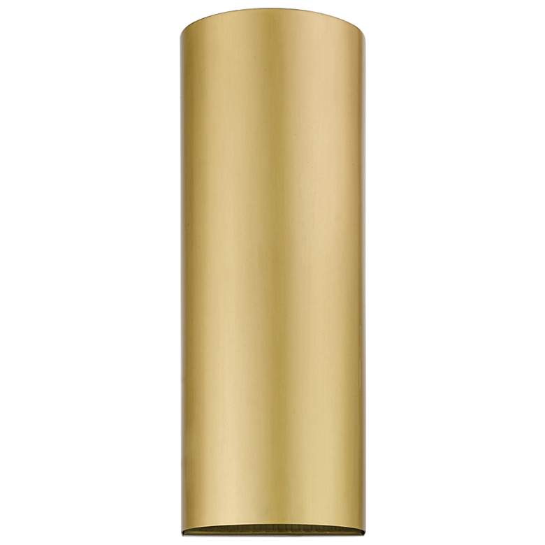 Image 3 1 Light Satin Gold Outdoor or Indoor ADA Large Sconce more views