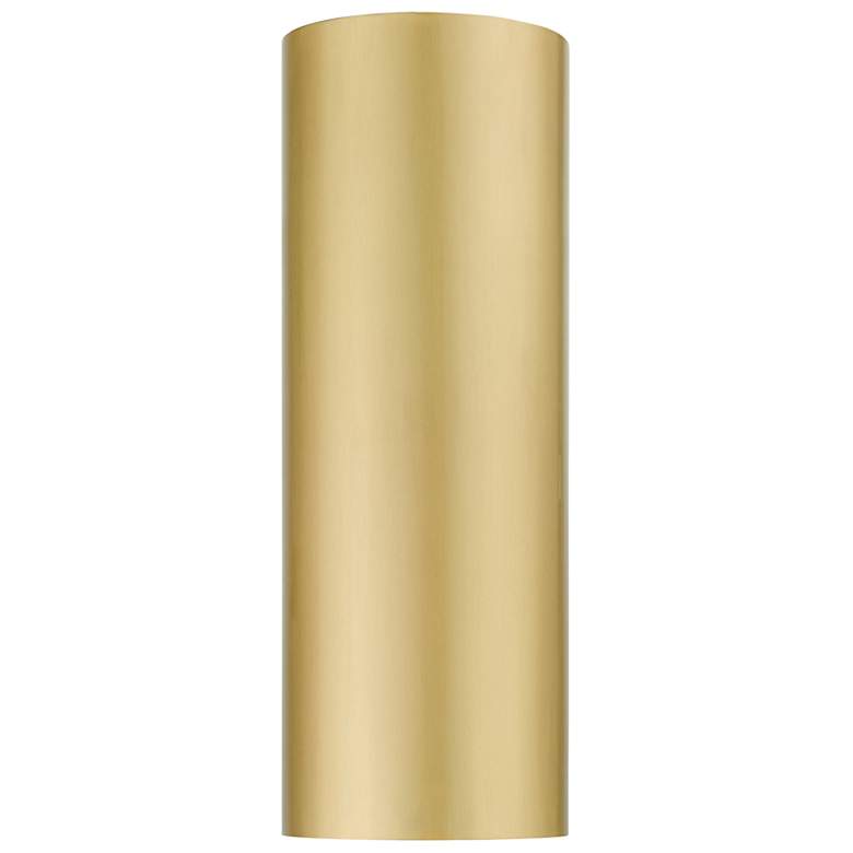 Image 5 1 Light Satin Gold Outdoor or Indoor ADA Large Sconce more views