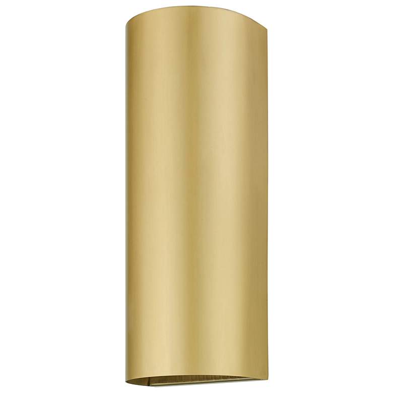Image 6 1 Light Satin Gold Outdoor or Indoor ADA Large Sconce more views