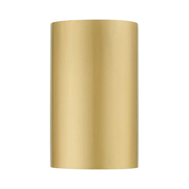 Image 5 1 Light Satin Gold Outdoor or Indoor ADA Small Sconce more views