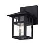 4_1 Light Satin Gold Small Outdoor Wall Lantern with Clear Glass more views