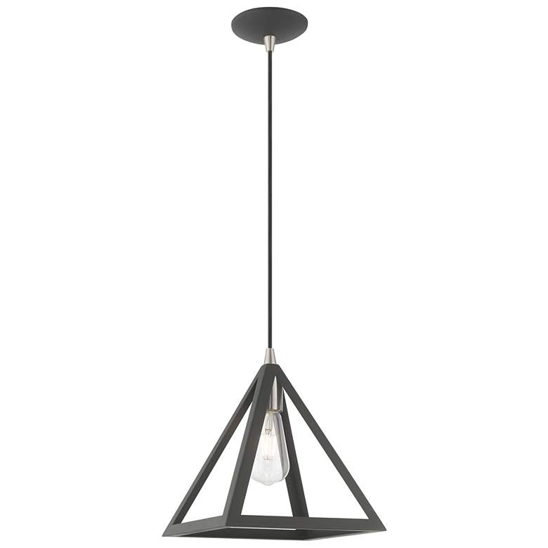 Image 1 1 Light Scandinavian Gray Mini Pendant