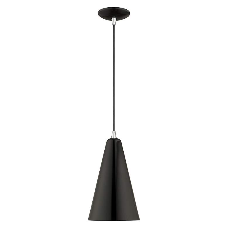 Image 5 1 Light Shiny Black Mini Pendant more views