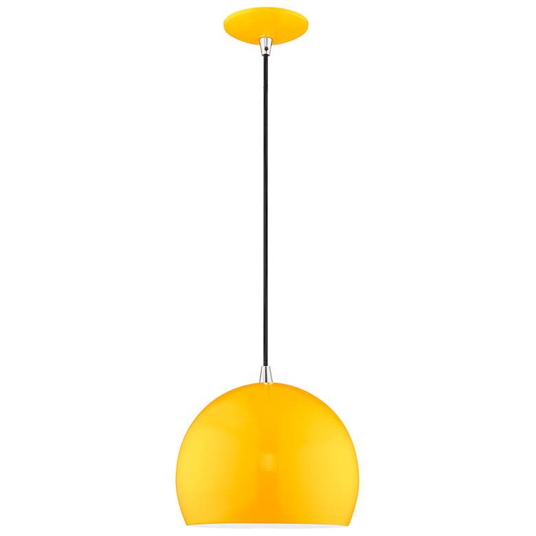 Image 2 1 Light Shiny Orange Mini Pendant