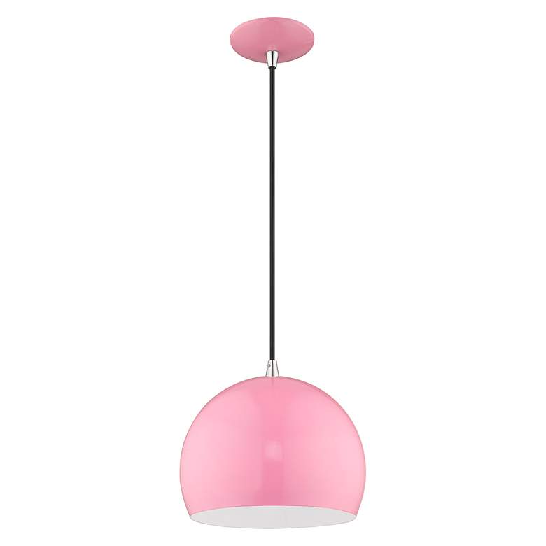 Image 6 1 Light Shiny Pink Mini Pendant more views