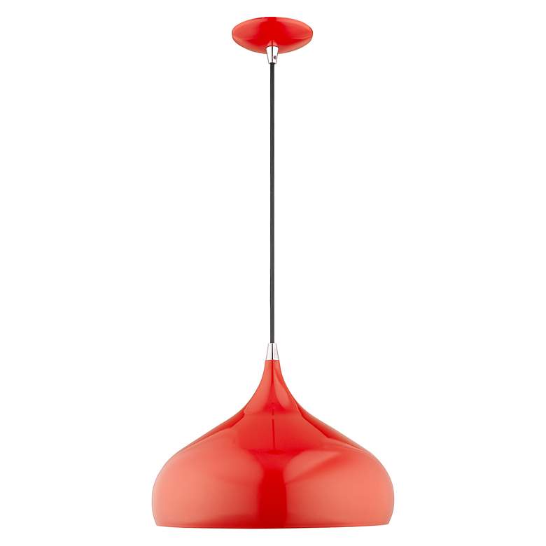 Image 5 1 Light Shiny Red Mini Pendant more views