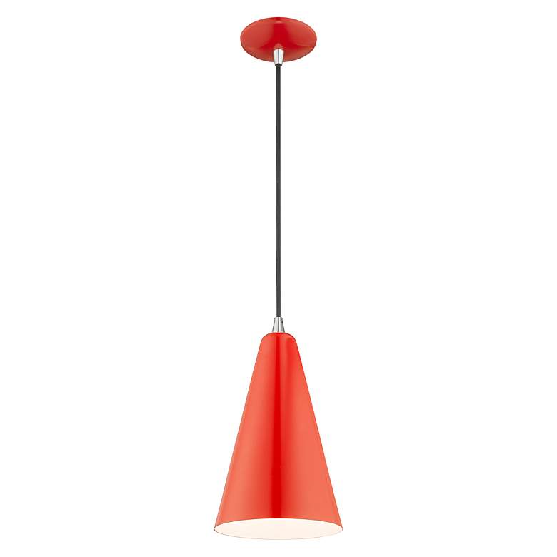 Image 6 1 Light Shiny Red Mini Pendant more views