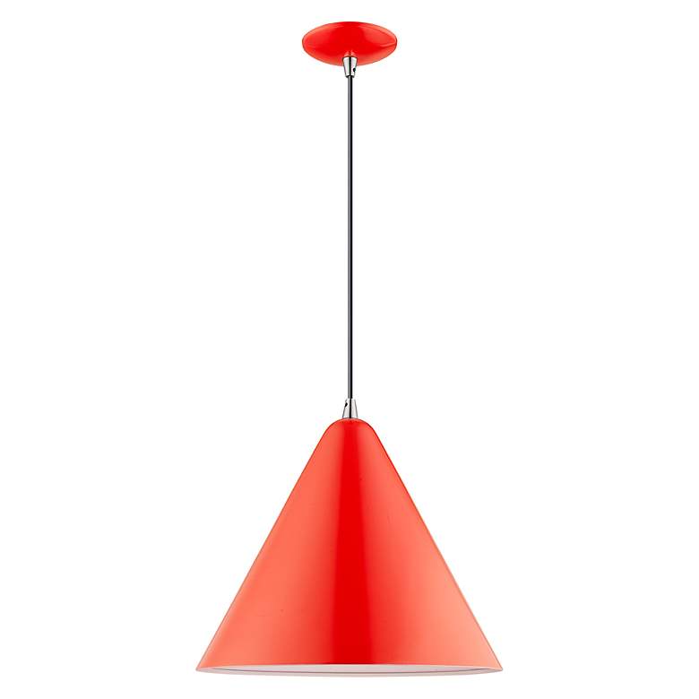 Image 4 1 Light Shiny Red Mini Pendant more views