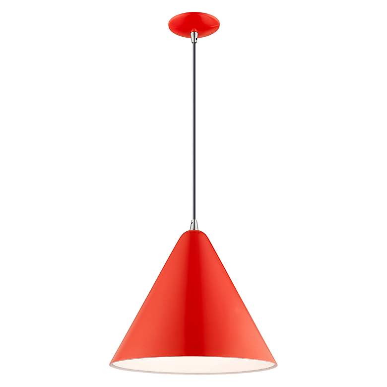 Image 6 1 Light Shiny Red Mini Pendant more views