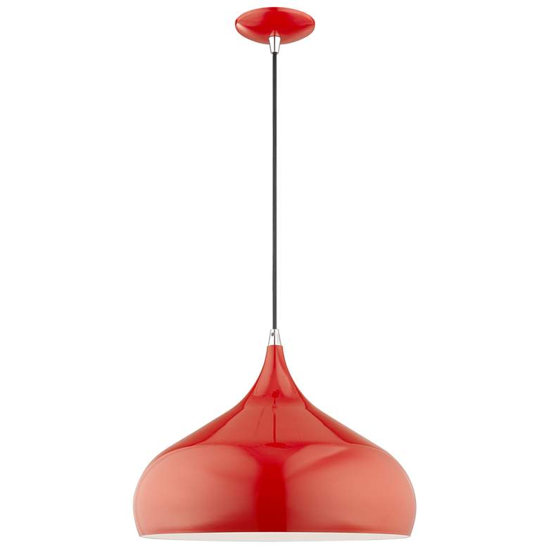 Image 2 1 Light Shiny Red Mini Pendant