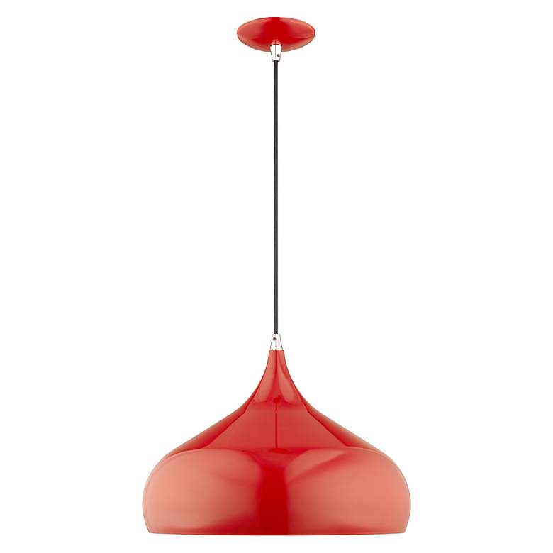 Image 4 1 Light Shiny Red Mini Pendant more views