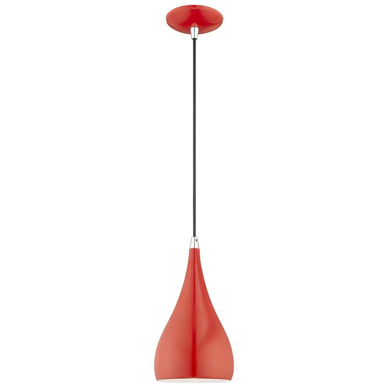 Image 1 1 Light Shiny Red Mini Pendant