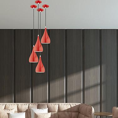 1 Light Shiny Red Mini Pendant