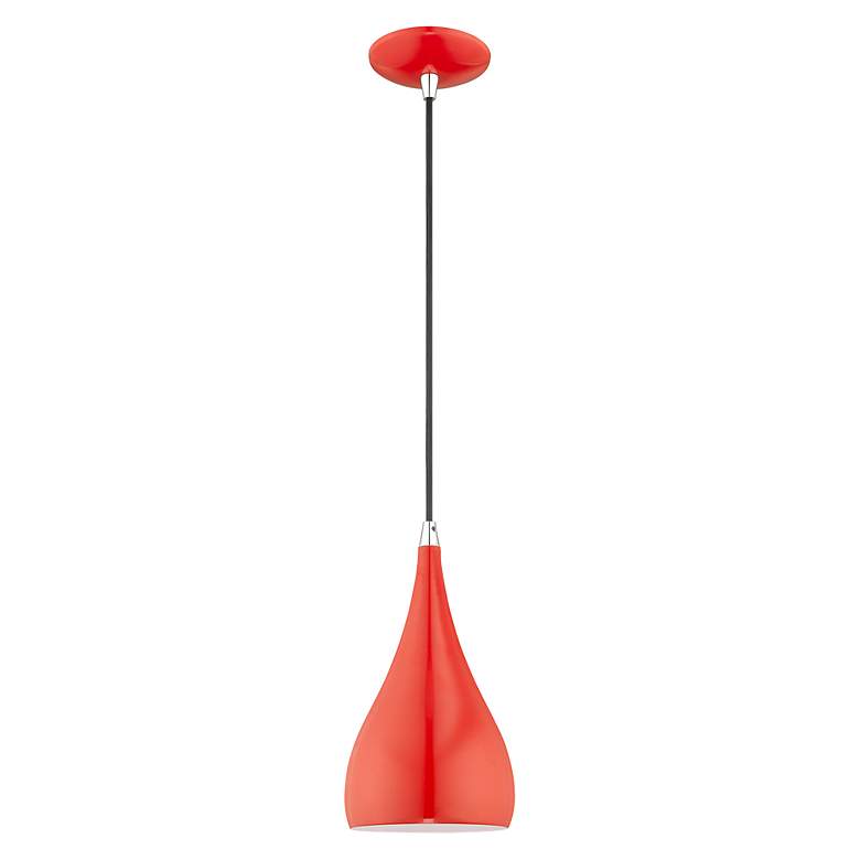 Image 4 1 Light Shiny Red Mini Pendant more views