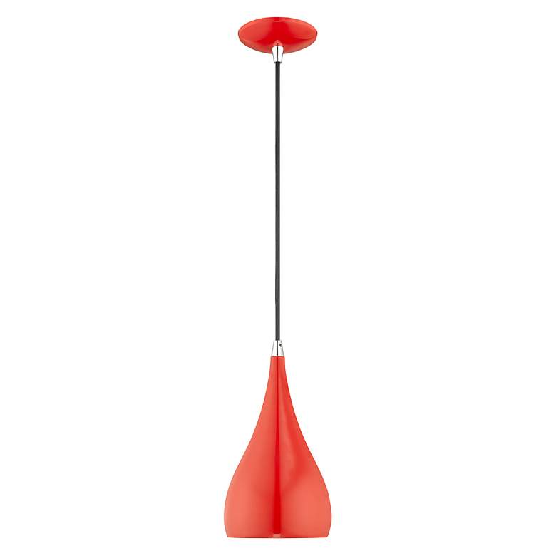 Image 5 1 Light Shiny Red Mini Pendant more views