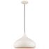 1 Light Shiny White Mini Pendant