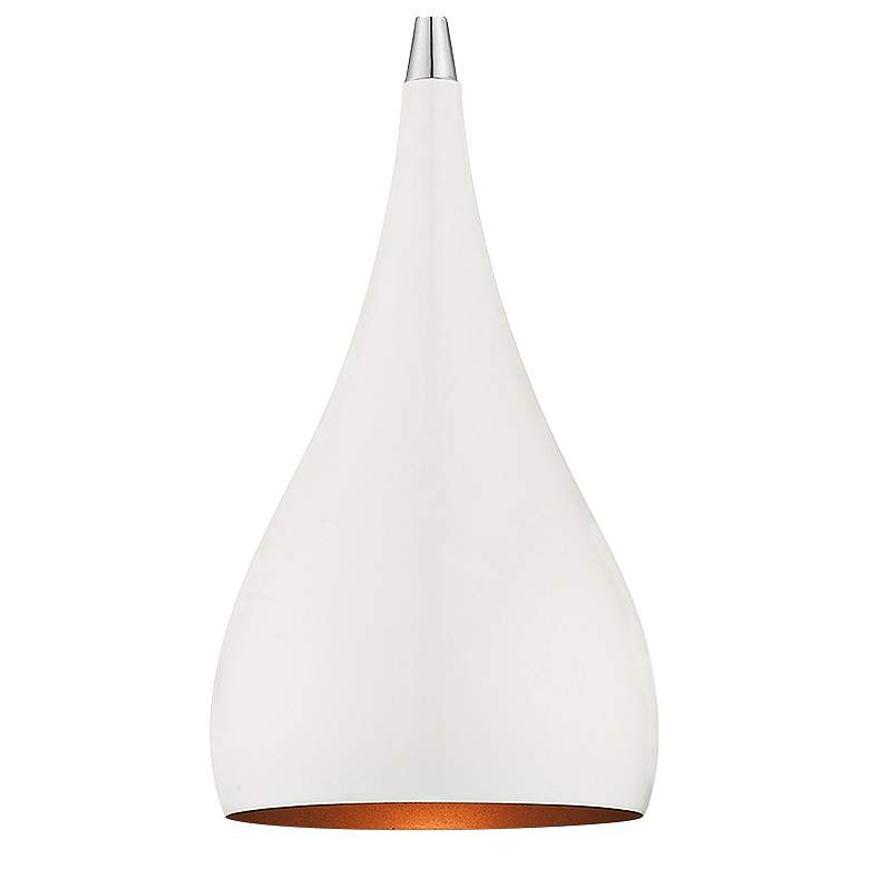 Image 3 1 Light Shiny White Mini Pendant more views