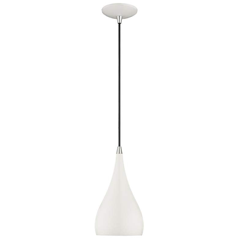 Image 6 1 Light Shiny White Mini Pendant more views