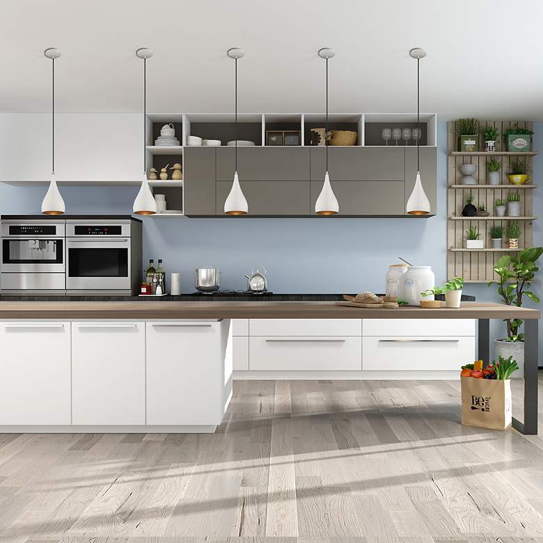 Image 7 1 Light Shiny White Mini Pendant more views