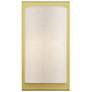 2_1 Light Soft Gold ADA Sconce with Hand Crafted Oatmeal Fabric Shade