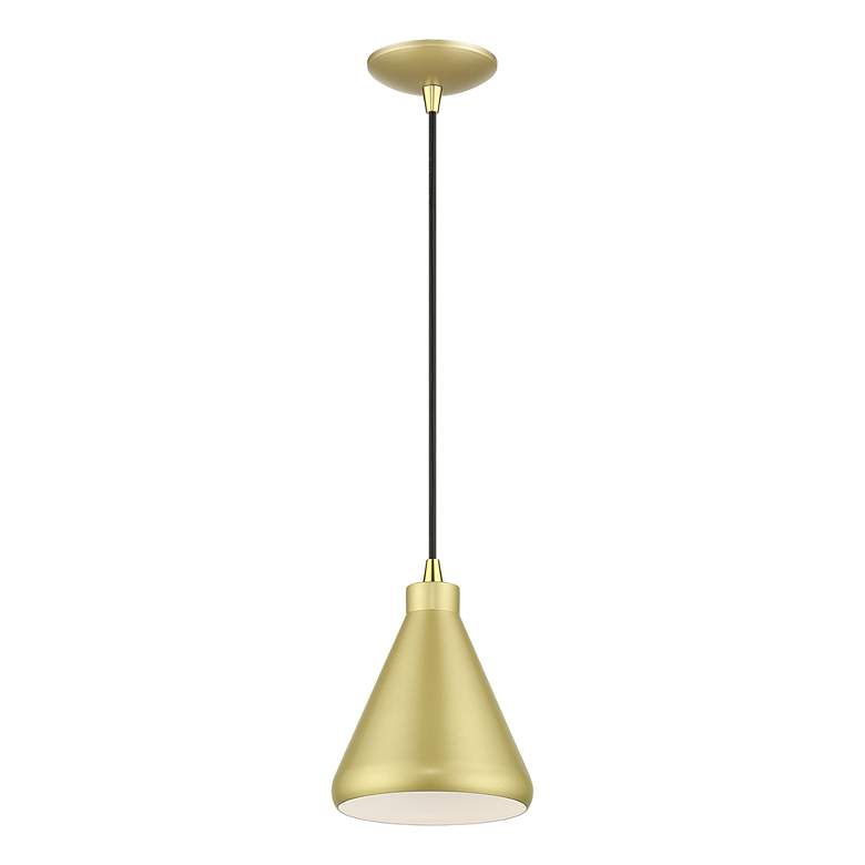 Image 3 1 Light Soft Gold Cone Mini Pendant with Soft Gold Aluminum Shade more views