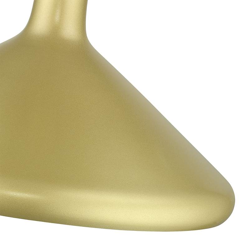 Image 6 1 Light Soft Gold Cone Pendant with and Soft Gold Aluminum Shade more views