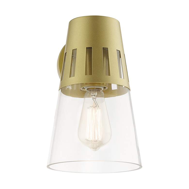 Image 5 1 Light Soft Gold Outdoor Medium Wall Lantern more views