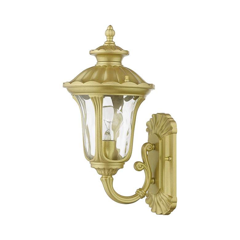 Image 3 1 Light Soft Gold Outdoor Small Wall Lantern more views