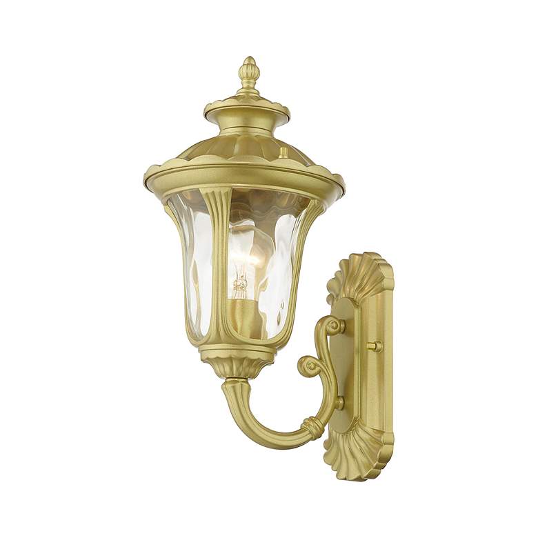 Image 4 1 Light Soft Gold Outdoor Small Wall Lantern more views