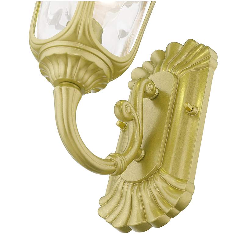 Image 7 1 Light Soft Gold Outdoor Small Wall Lantern more views