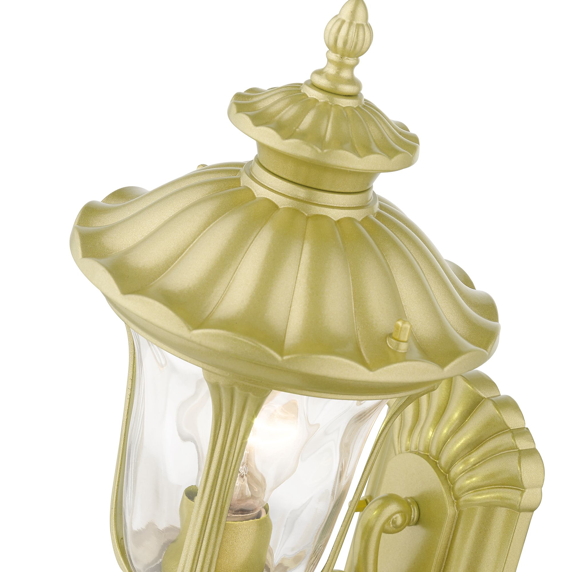 1 Light Soft Gold Outdoor Small Wall Lantern