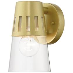 1 Light Soft Gold Outdoor Small Wall Lantern