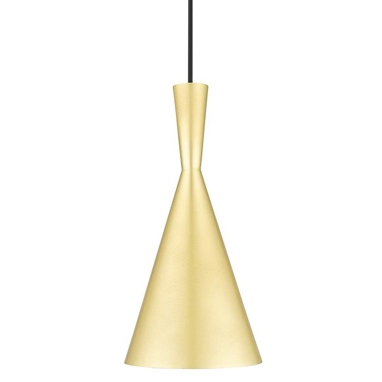 Image 7 1 Light Soft Gold Pendant with Polished Brass Finish Accents more views