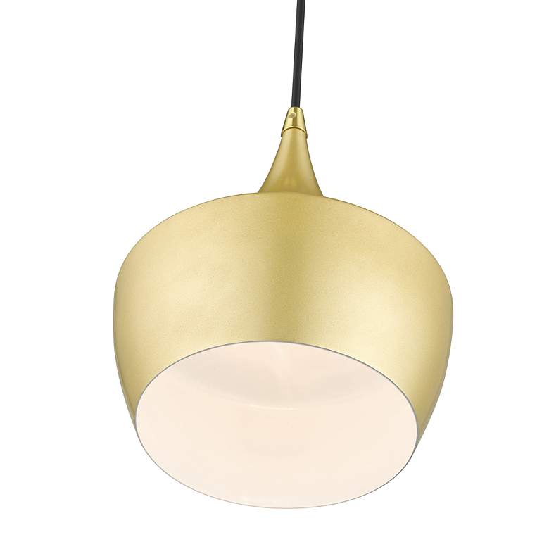 Image 6 1 Light Soft Gold Pendant with Polished Brass Finish Accents more views
