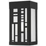 2_1 Light Textured Black Outdoor ADA Small Sconce