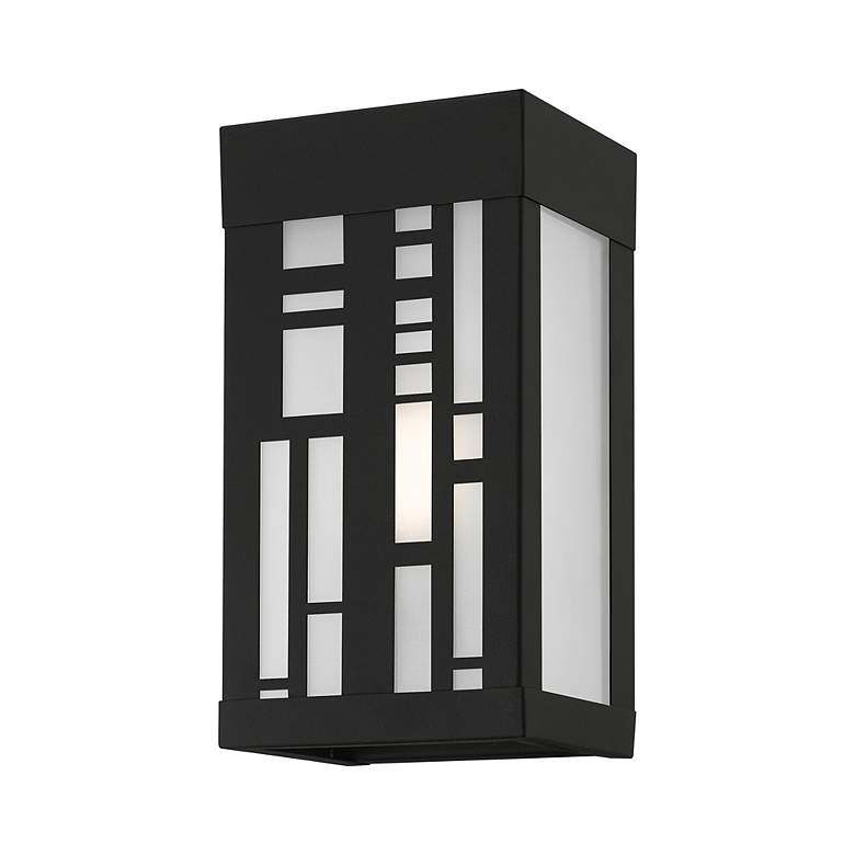 Image 4 1 Light Textured Black Outdoor ADA Small Sconce more views