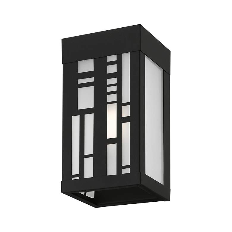 Image 5 1 Light Textured Black Outdoor ADA Small Sconce more views