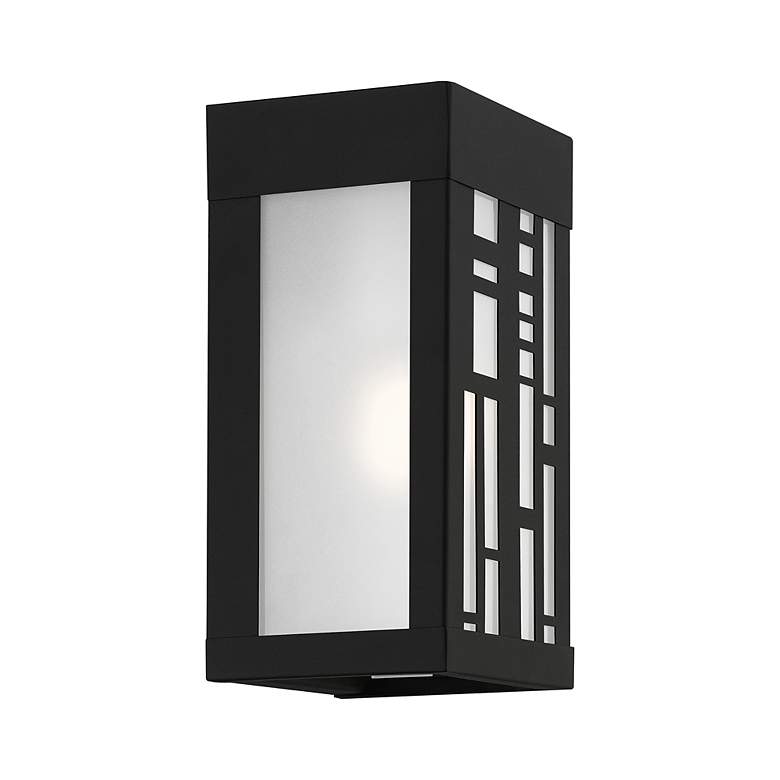 Image 7 1 Light Textured Black Outdoor ADA Small Sconce more views