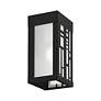 1 Light Textured Black Outdoor ADA Small Sconce