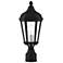 1 Light Textured Black Outdoor Post Top Lantern