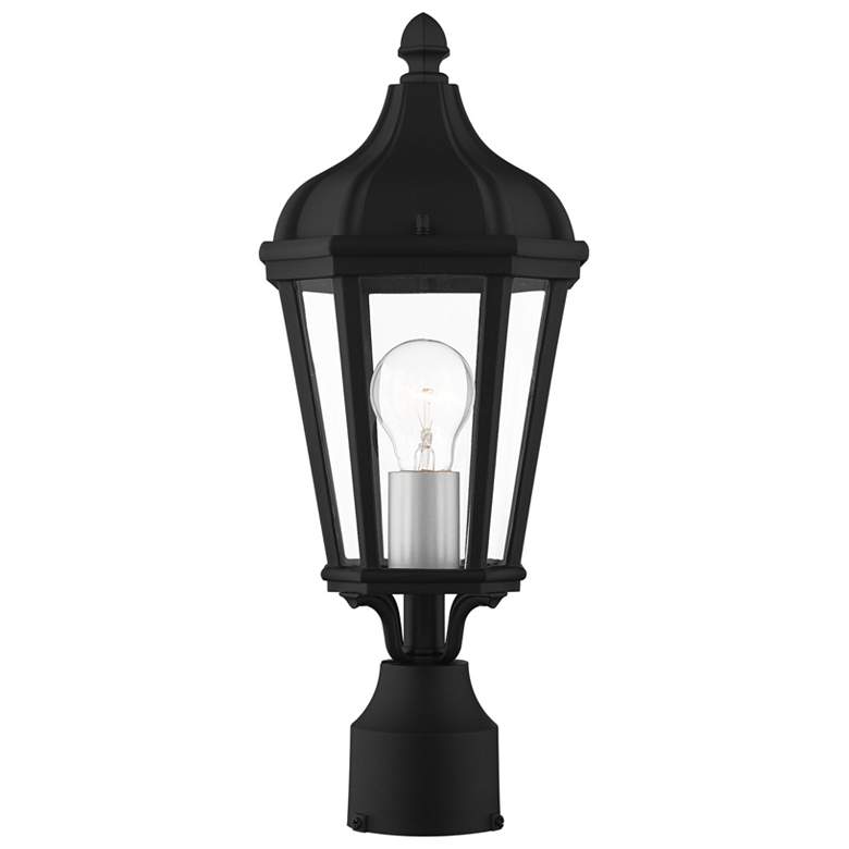 Image 1 1 Light Textured Black Outdoor Post Top Lantern