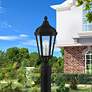1_1 Light Textured Black Outdoor Post Top Lantern