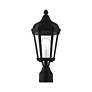 3_1 Light Textured Black Outdoor Post Top Lantern more views