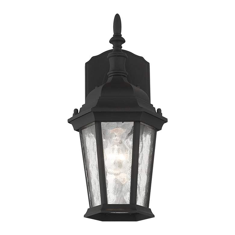 Image 6 1 Light Textured Black Outdoor Wall Lantern more views