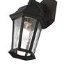 1 Light Textured Black Outdoor Wall Lantern
