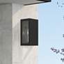 1_1 Light Textured Black with Brushed Nickel Candles Outdoor ADA Small Sconce